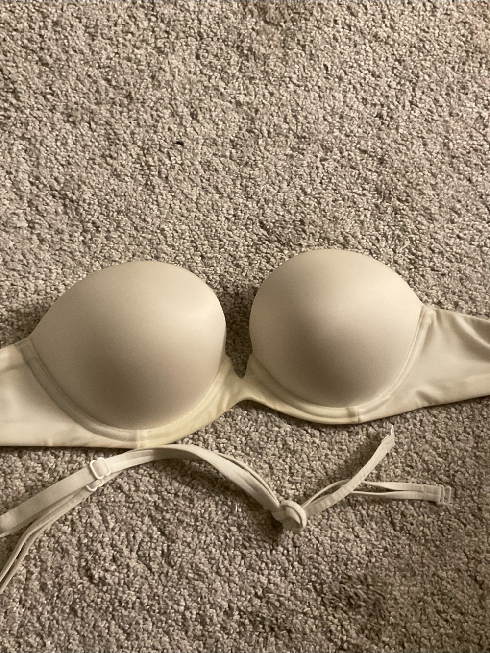 Victoria secret white strapless bra 32 B